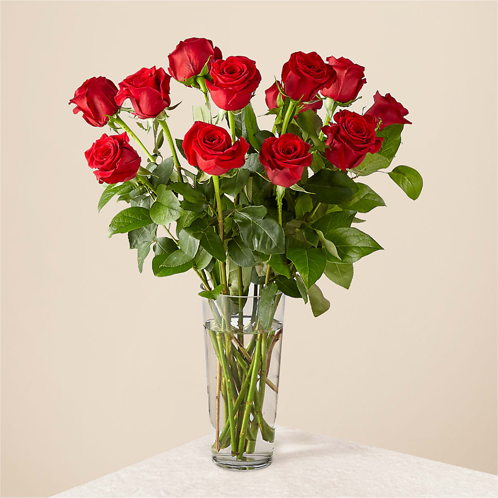 Long Stem Red Rose Bouquet – Nayitas Rva Flowers, Richmond VA