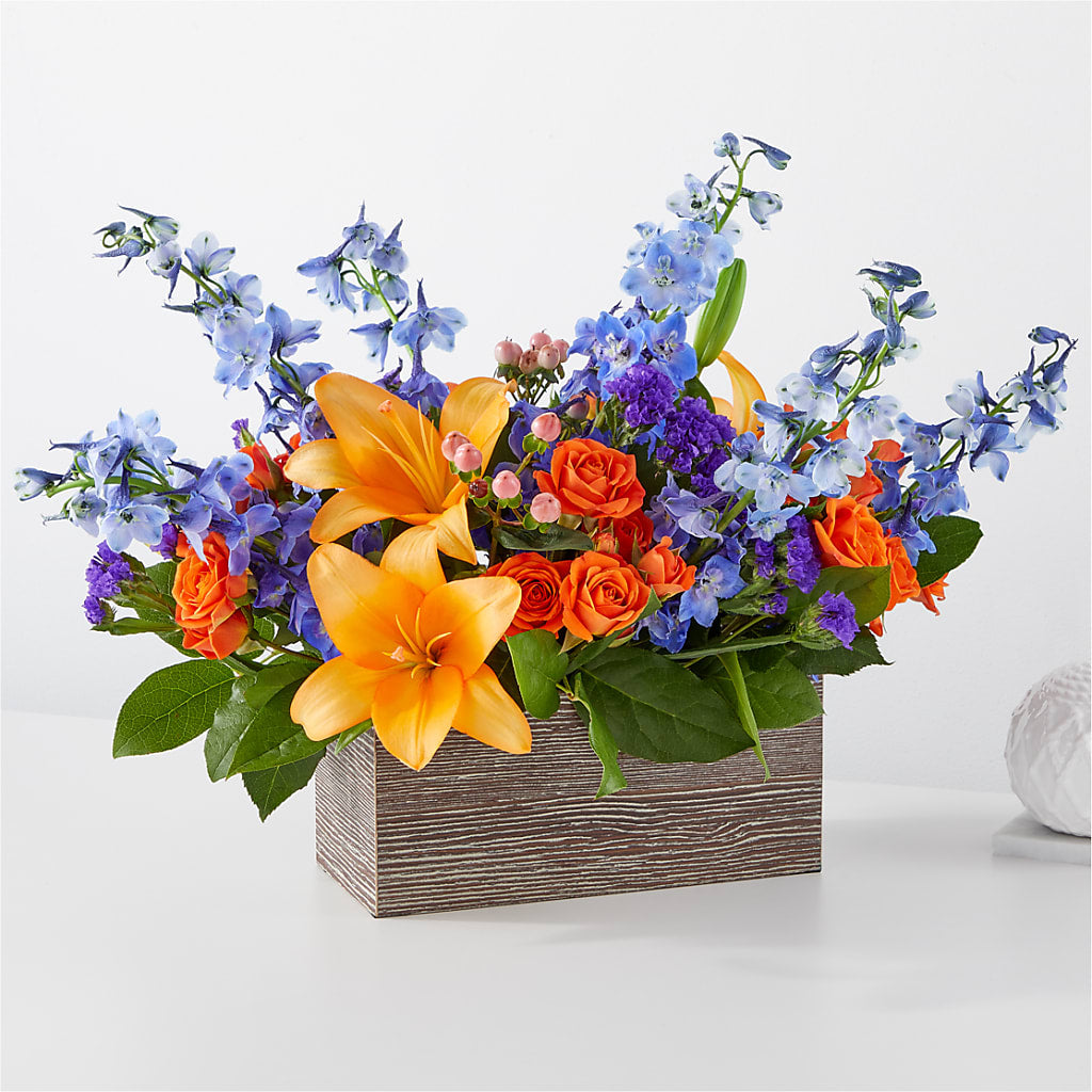 Radiant Citrus Box Bouquet – Nayitas Rva Flowers, Richmond VA