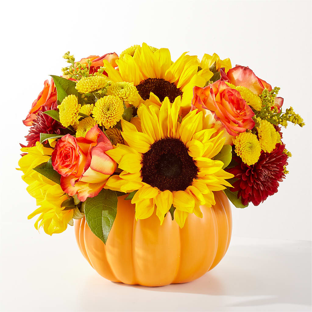 Golden Gourd Pumpkin Bouquet – Nayitas Rva Flowers, Richmond VA