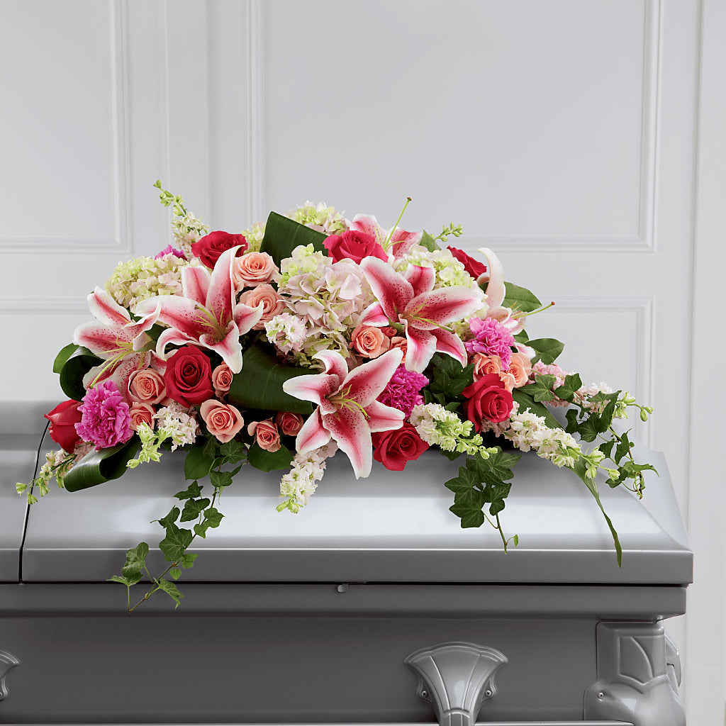 Splendid Grace Casket Spray – Nayitas Rva Flowers, Richmond VA