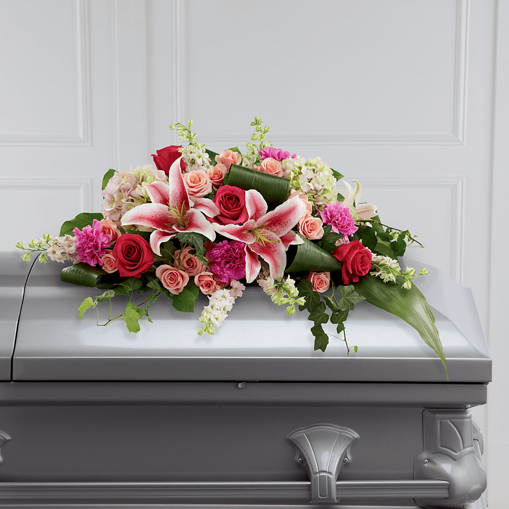 Splendid Grace Casket Spray – Nayitas Rva Flowers, Richmond VA