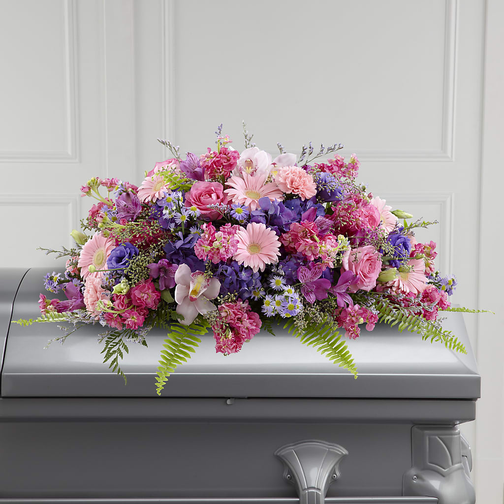 Glorious Garden Casket Spray – Nayitas Rva Flowers, Richmond VA