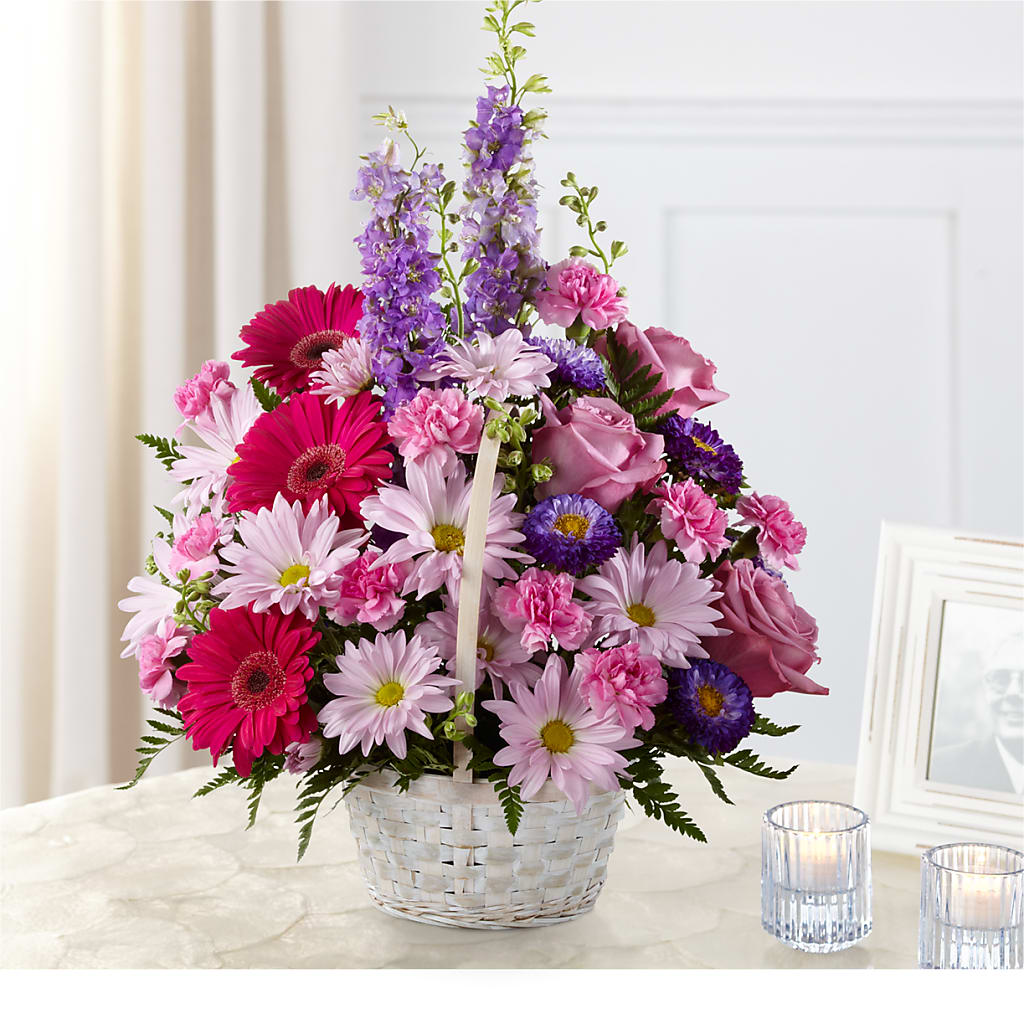 Pastel Peace Basket – Nayitas Rva Flowers, Richmond VA