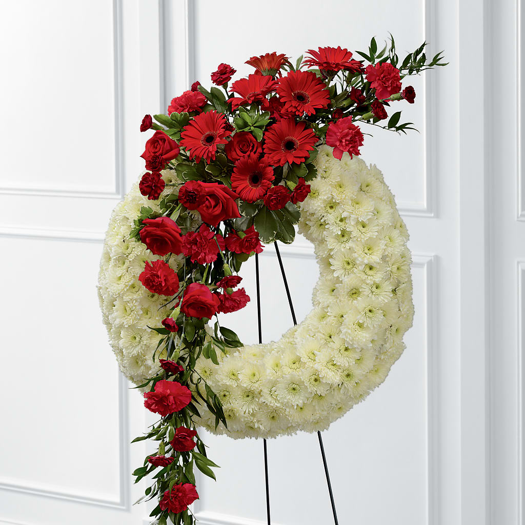 Graceful Tribute Wreath – Nayitas Rva Flowers, Richmond VA