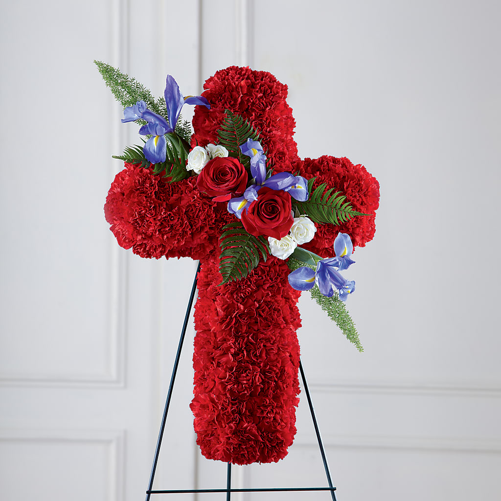 Faithful Hero Floral Cross – Nayitas Rva Flowers, Richmond VA