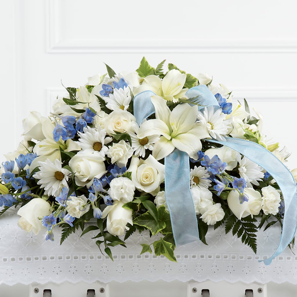Tender Treasure Casket Spray – Nayitas Rva Flowers, Richmond VA