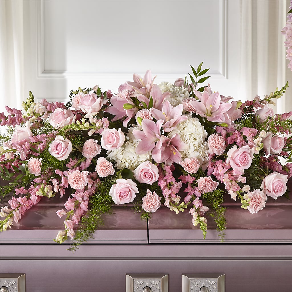 Life & Remembrance Casket Spray – Nayitas Rva Flowers, Richmond VA