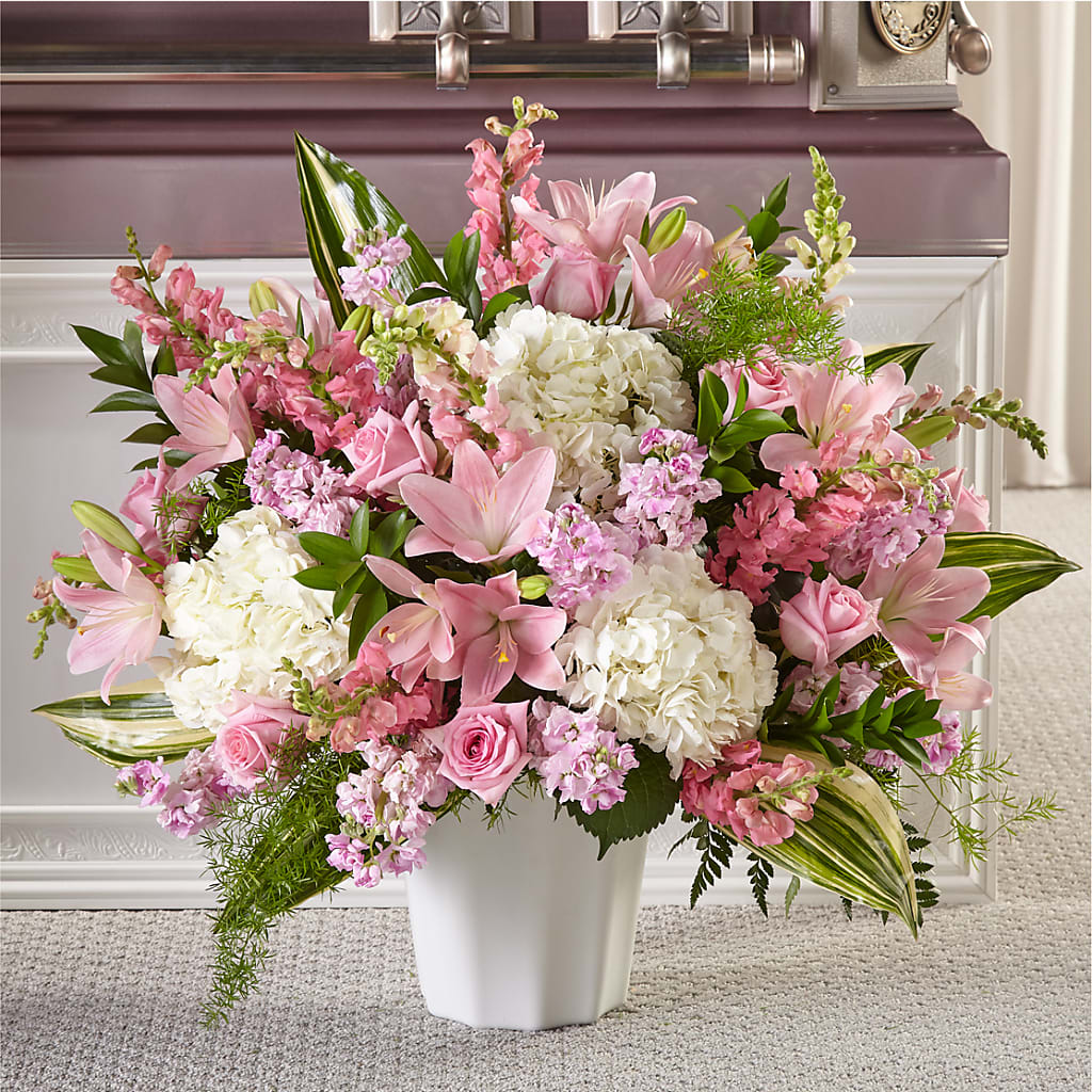 Simply Serene Floor Basket – Nayitas Rva Flowers, Richmond VA