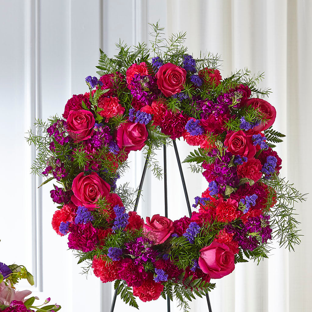 Calming Colors Wreath – Nayitas Rva Flowers, Richmond VA