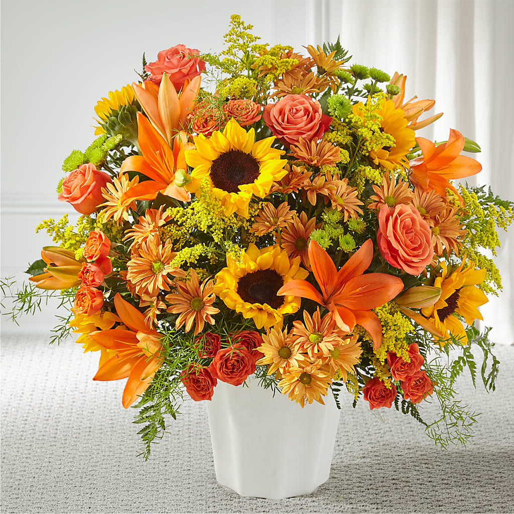 Harvest Thoughts Floor Basket – Nayitas Rva Flowers, Richmond VA