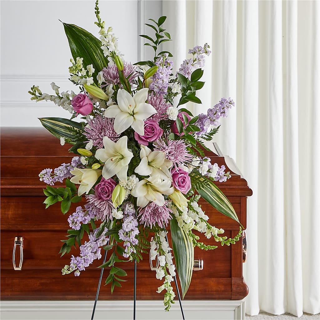 Grateful Hearts Standing Spray – Nayitas Rva Flowers, Richmond VA