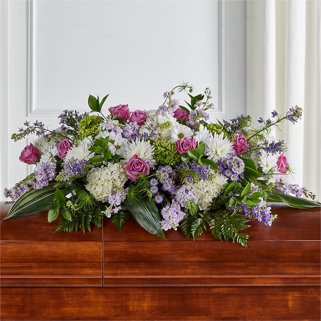 Meadows of Serenity Casket Spray – Nayitas Rva Flowers, Richmond VA