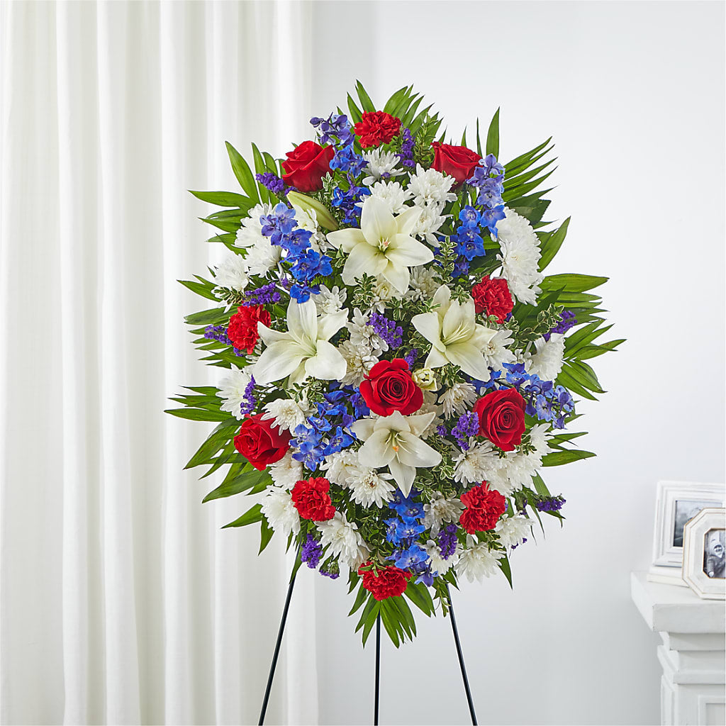 Cherished Service Standing Spray – Nayitas Rva Flowers, Richmond VA