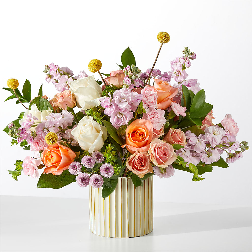 French Market Bouquet with Ivory Vase – Nayitas Rva Flowers, Richmond VA