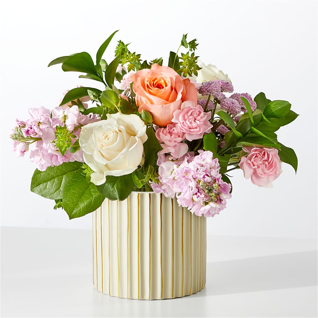 French Market Bouquet with Ivory Vase – Nayitas Rva Flowers, Richmond VA