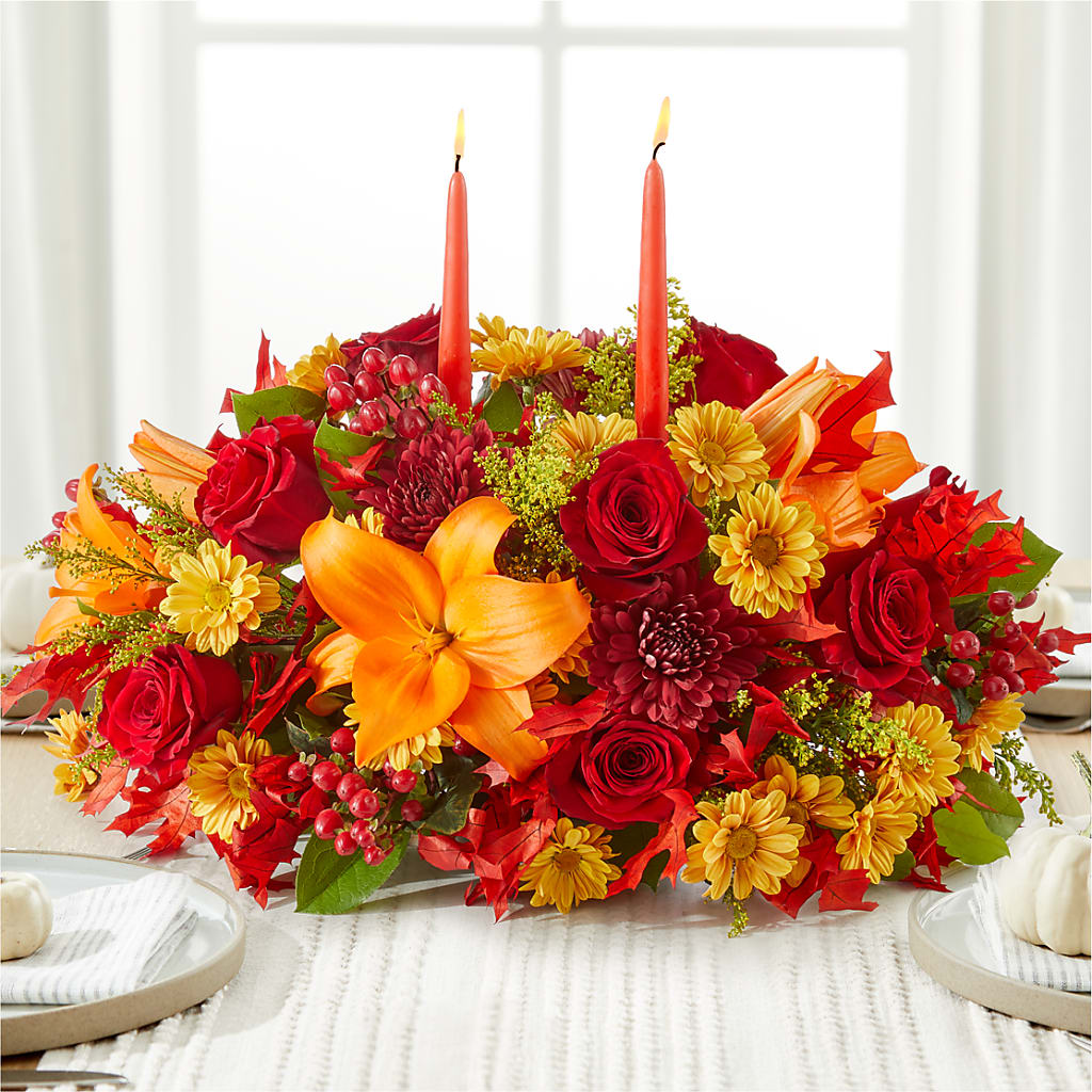 Autumn's Embrace Centerpiece – Nayitas Rva Flowers, Richmond VA