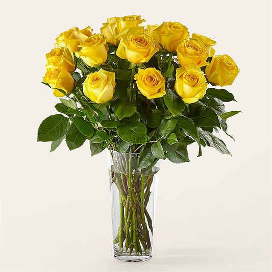 Long Stem Yellow Rose Bouquet –  Nayitas Rva Flowers, Richmond VA