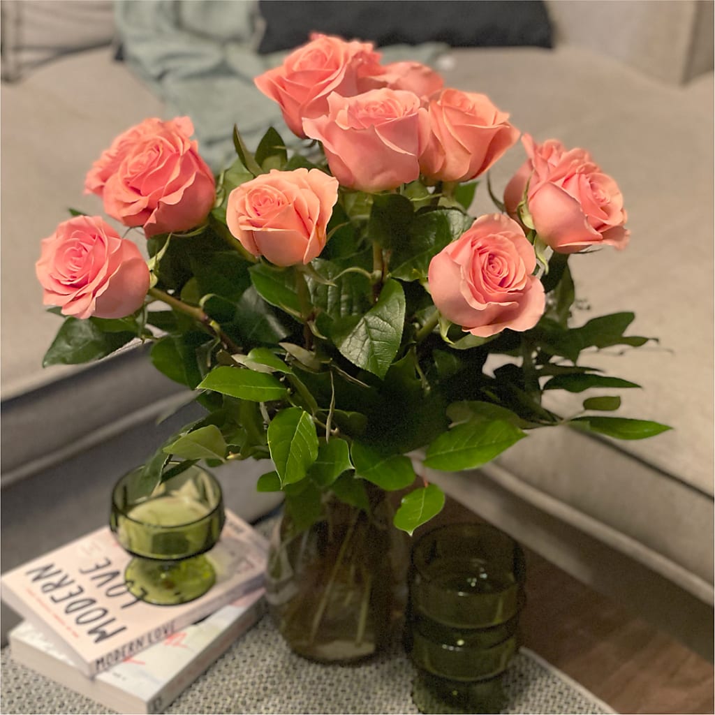 Long Stem Pink Rose Bouquet –  Nayitas Rva Flowers, Richmond VA