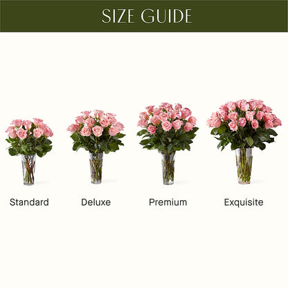 Long Stem Pink Rose Bouquet –  Nayitas Rva Flowers, Richmond VA