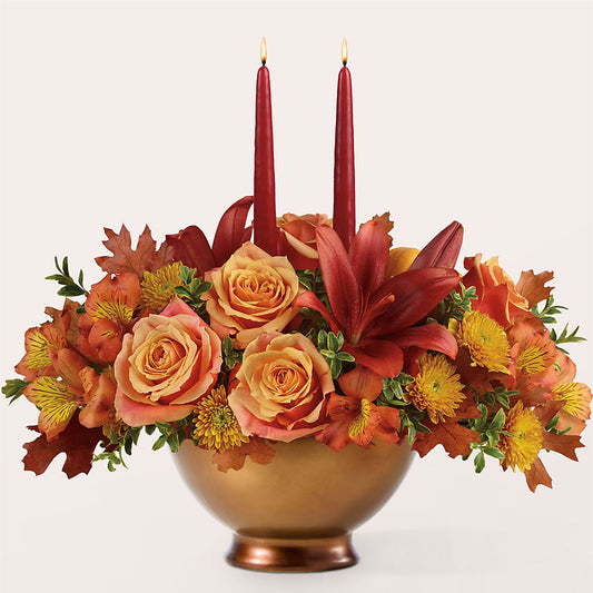 Harvest Table Centerpiece –  Nayitas Rva Flowers, Richmond VA