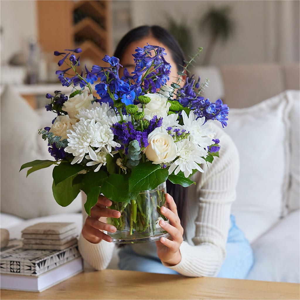 Cerulean Waves Bouquet –  Nayitas Rva Flowers, Richmond VA