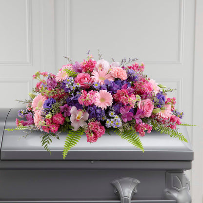 Glorious Garden Casket Spray –  Nayitas Rva Flowers, Richmond VA