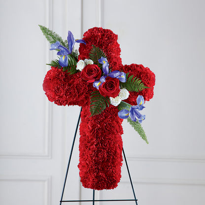 Faithful Hero Floral Cross –  Nayitas Rva Flowers, Richmond VA