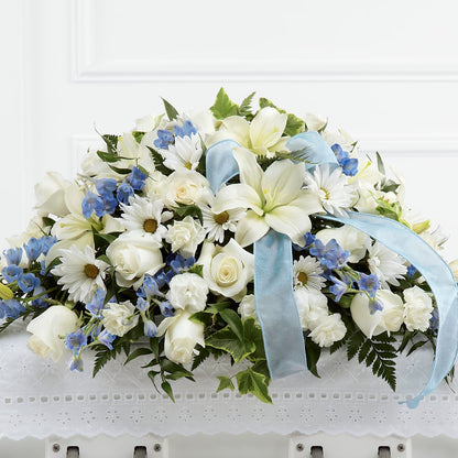 Tender Treasure Casket Spray –  Nayitas Rva Flowers, Richmond VA