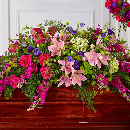 Radiant Tribute Casket Spray –  Nayitas Rva Flowers, Richmond VA