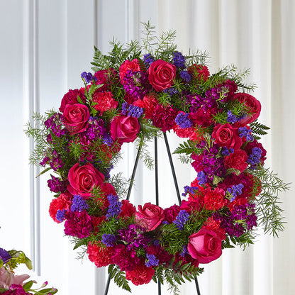 Calming Colors Wreath –  Nayitas Rva Flowers, Richmond VA