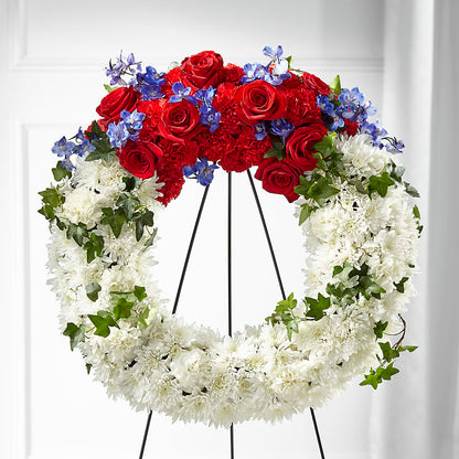 Patriotic Passion Wreath –  Nayitas Rva Flowers, Richmond VA