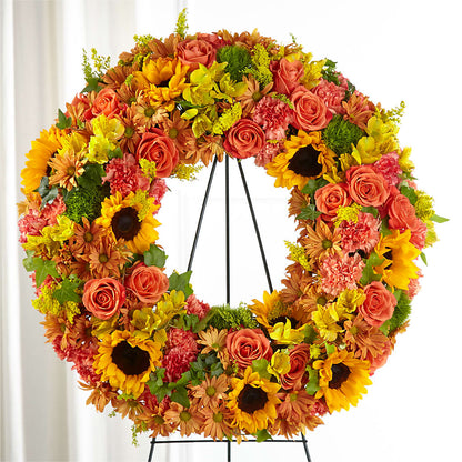 Autumnal Memories Wreath (Standard) –  Nayitas Rva Flowers, Richmond VA