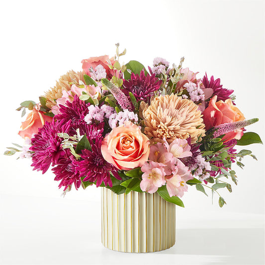 Berry Cobbler Bouquet with Ivory Vase –  Nayitas Rva Flowers, Richmond VA