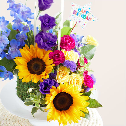 Star of the Day Floral Cake –  Nayitas Rva Flowers, Richmond VA